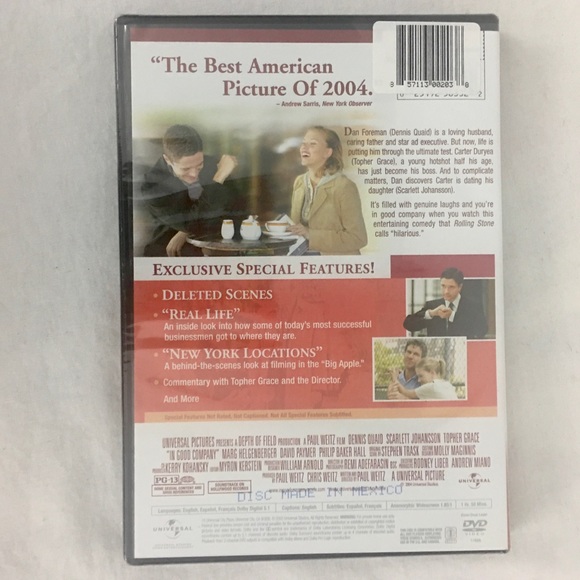 IN GOOD COMPANY DVD 2005 NEW, SEALED TOPHER GRACE SCARLETT JOHANSSON - Picture 3 of 9
